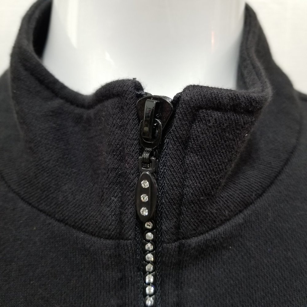 Quacker Factory Jacket Large Bedazzled Bling Rhin… - image 6